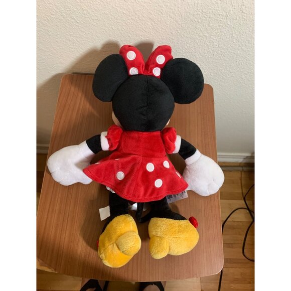 Disney Bundle Minnie Mouse 14" & 20" Plush Stuffed Animals Girls Beanie Toy - Picture 9 of 13